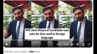 Dem mayoral candidate Zohran promises free stuff in foreign language in political add