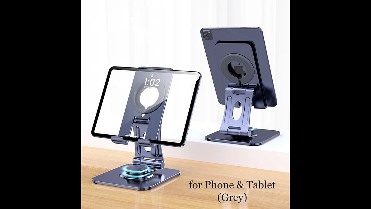 Adjustable Phone_Tablet Stand, Compatible with Mobile Phone, iPad, Samsung Tab