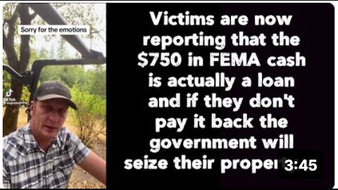 "$750 FEMA Cash Loan Risks Property Seizure if Not Repaid"