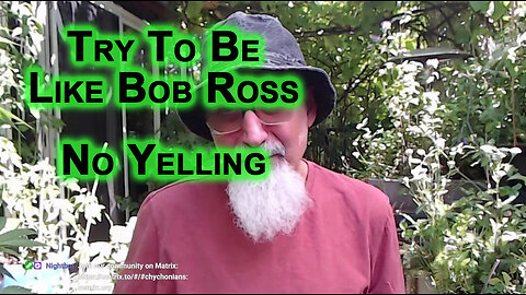 Try To Be Like Bob Ross, No Yelling