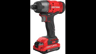 CRAFTSMAN 20V MAX Impact Driver Kit, 1/4 Inch, 2,800 RPM, LED Work light