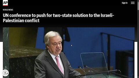 UN Meeting Mid June 2025 In NYC - A Push For A Two State Solution!