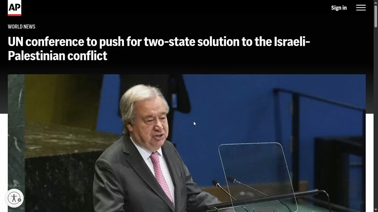 UN Meeting Mid June 2025 In NYC - A Push For A Two State Solution!