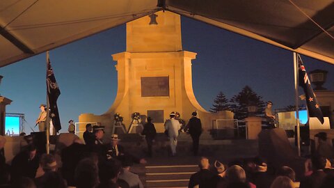 ANZAC Day Dawn Service at Fremantle War Memorial Western Australia