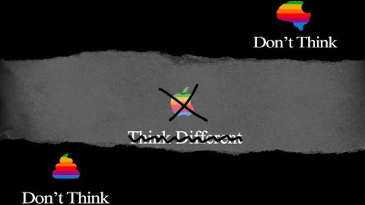 From "Think Different" to "Don't Think" (a how it started, how it's going parody)