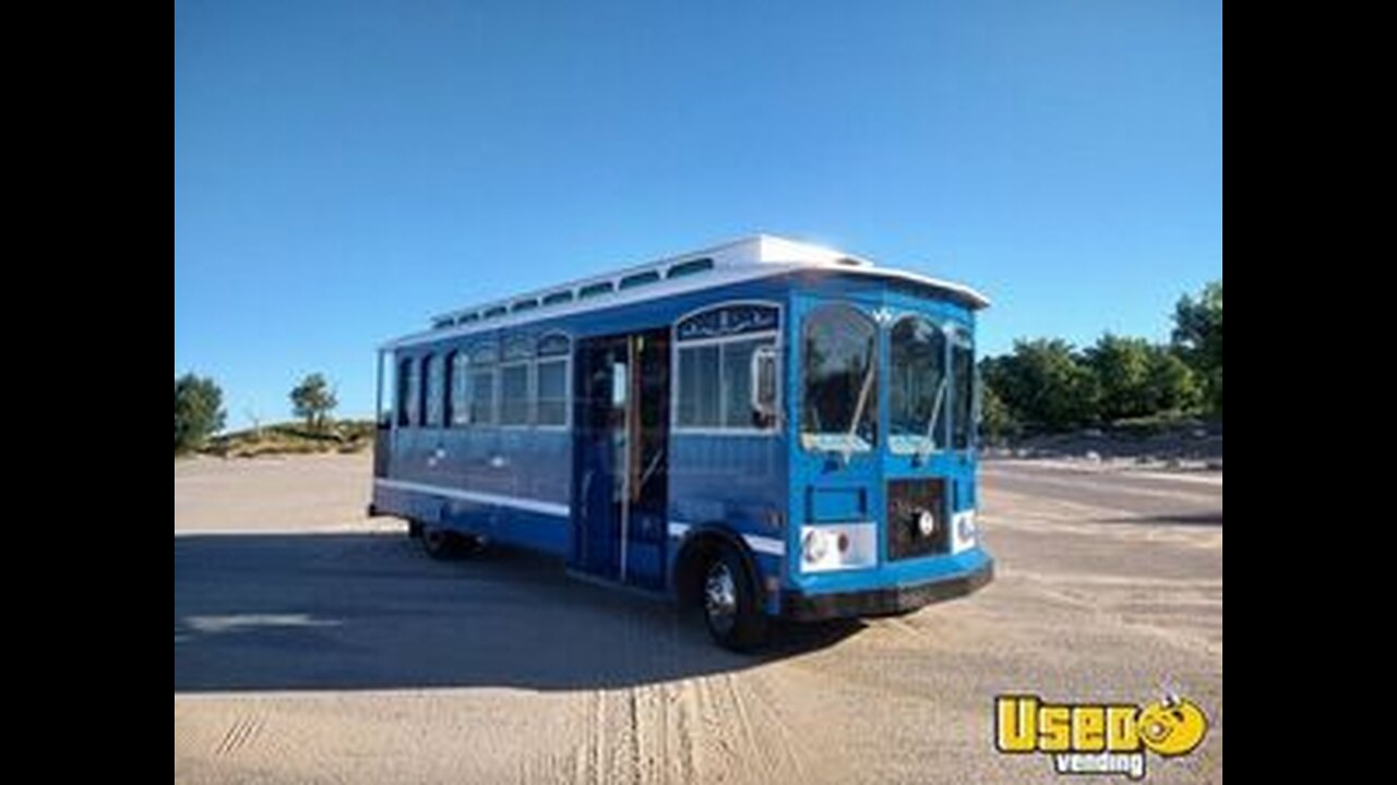 28' Trolley Bus with Perimeter Seating | Transport Service Vehicle for Sale in Michigan