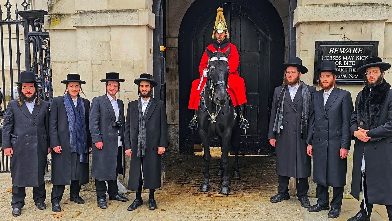 Jews disrespecting the King's guards
