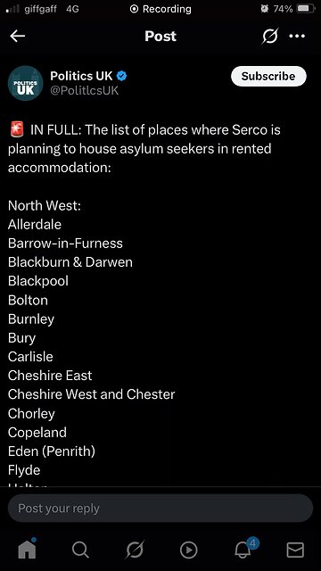 List of places planned by Serco to put asylum seekers