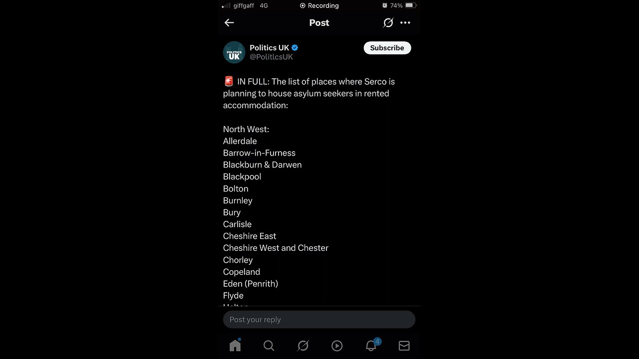 List of places planned by Serco to put asylum seekers