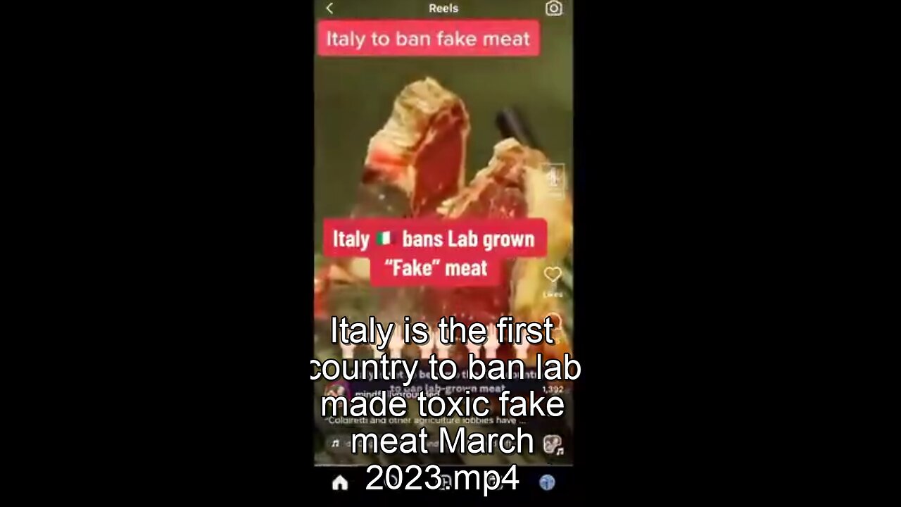 Italy is the first country to ban lab made toxic fake meat March 2023