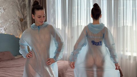 Transparent Try On Raincoat | Yoga Girl Ally Flexible