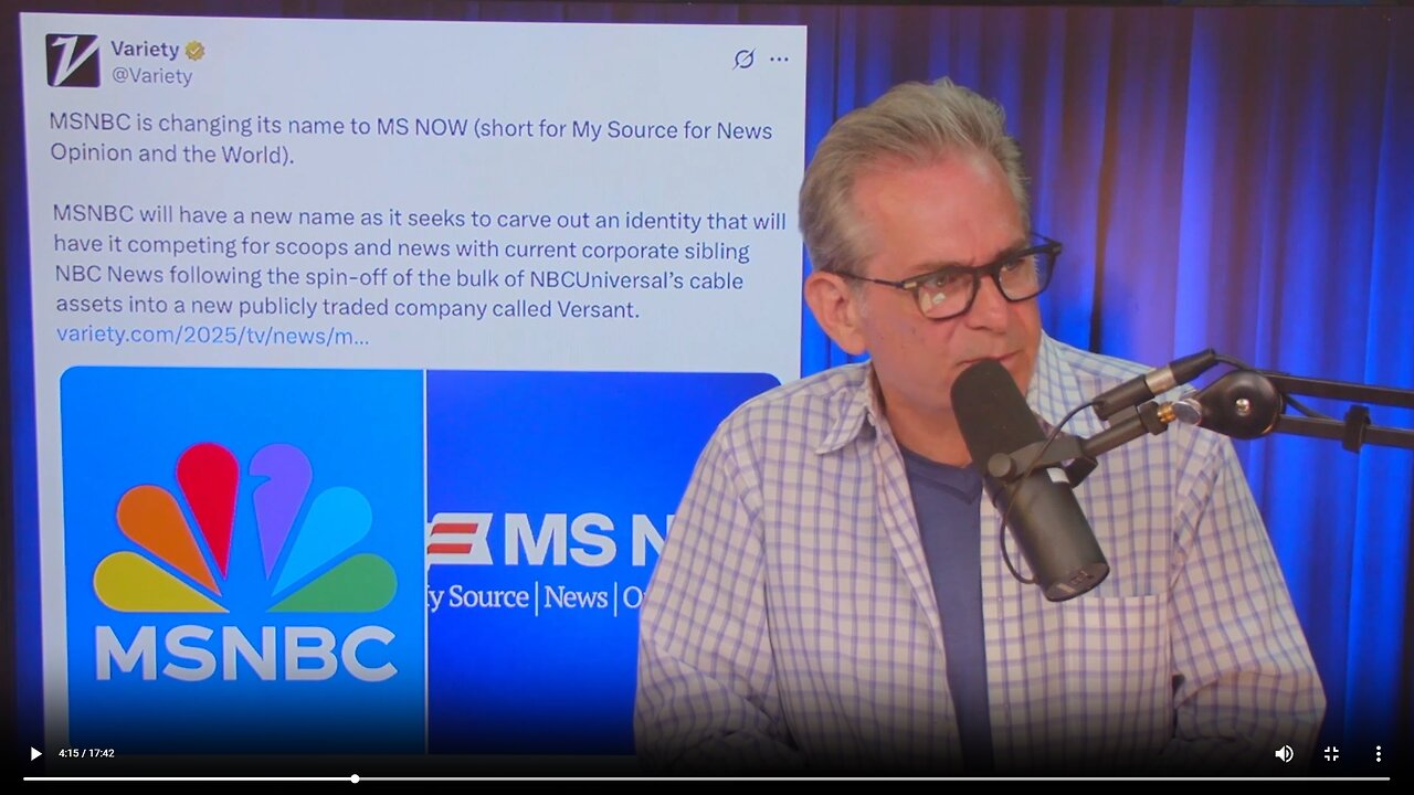 MSNBC changes to MS NOW at attempted rebranding away from the propaganda machine it "was"▮The Jimmy Dore Show