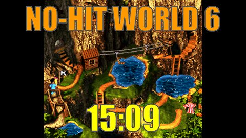 No-Hit Speedrun: Donkey Kong Country 3 - World 6 (15min 09s)