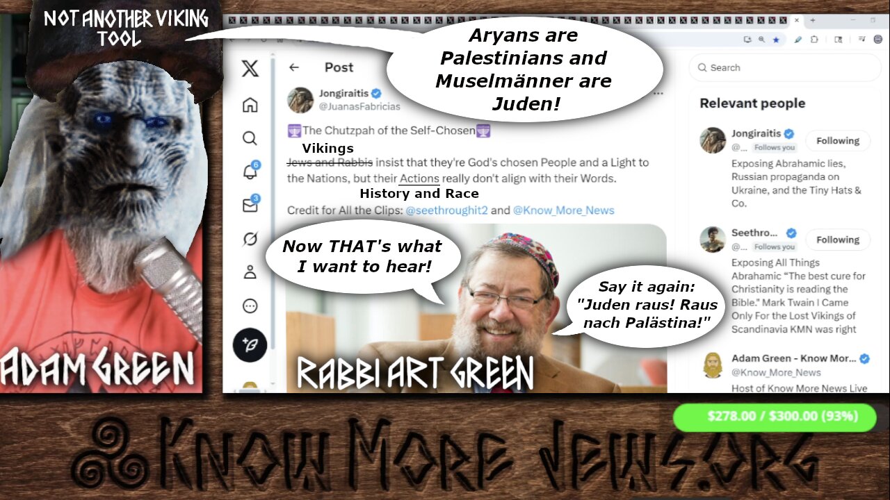 Is Adam Green or Islam a Jewish conspiracy?