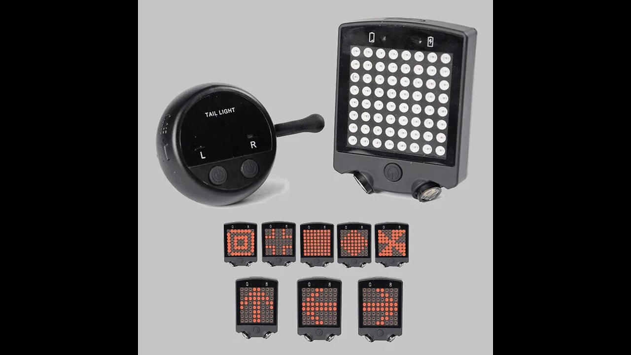 USB Rechargeable LED Bike Turn Signal Laser Light, with Remote Control & Waterproof Design