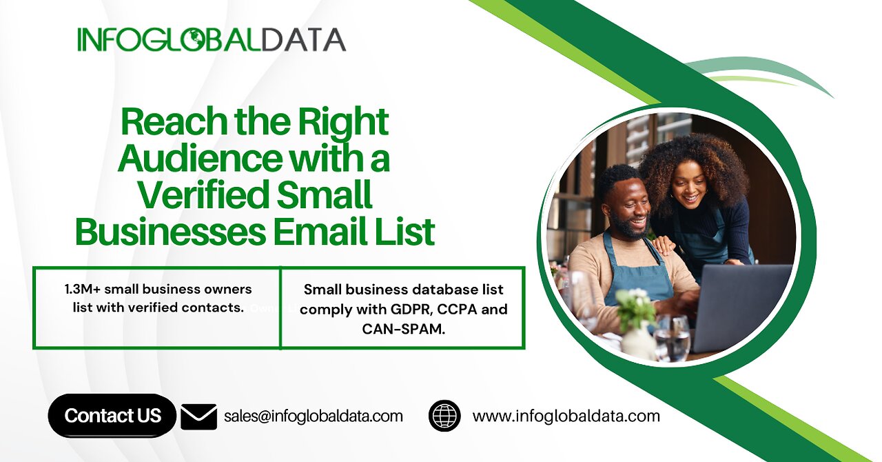Reach the Right Audience with a Verified Small Businesses Email List | Powered by InfoGlobalData