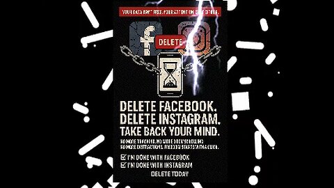 Delete Facebook & Delete Instagram take back your mind