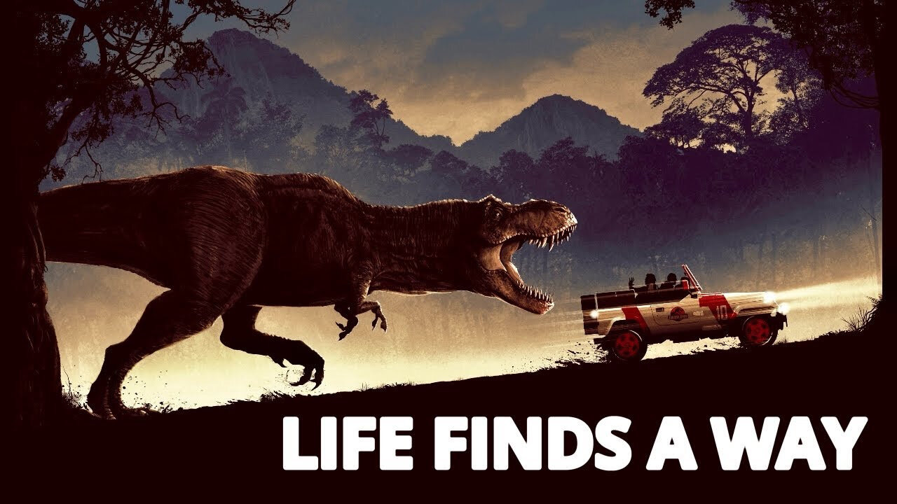 LIFE FINDS A WAY Vol 2 - Jurassic Park AI Music (With Subtitles)