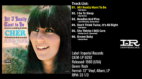 Chér – All I Really Want To Do (Full Album) – 1965 – CAT.# LP–9292
