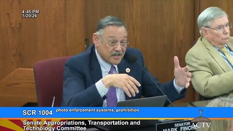 Sen. Mark Finchem: Traffic Cameras "Portable Cash Registers" That DON'T Slow Drivers