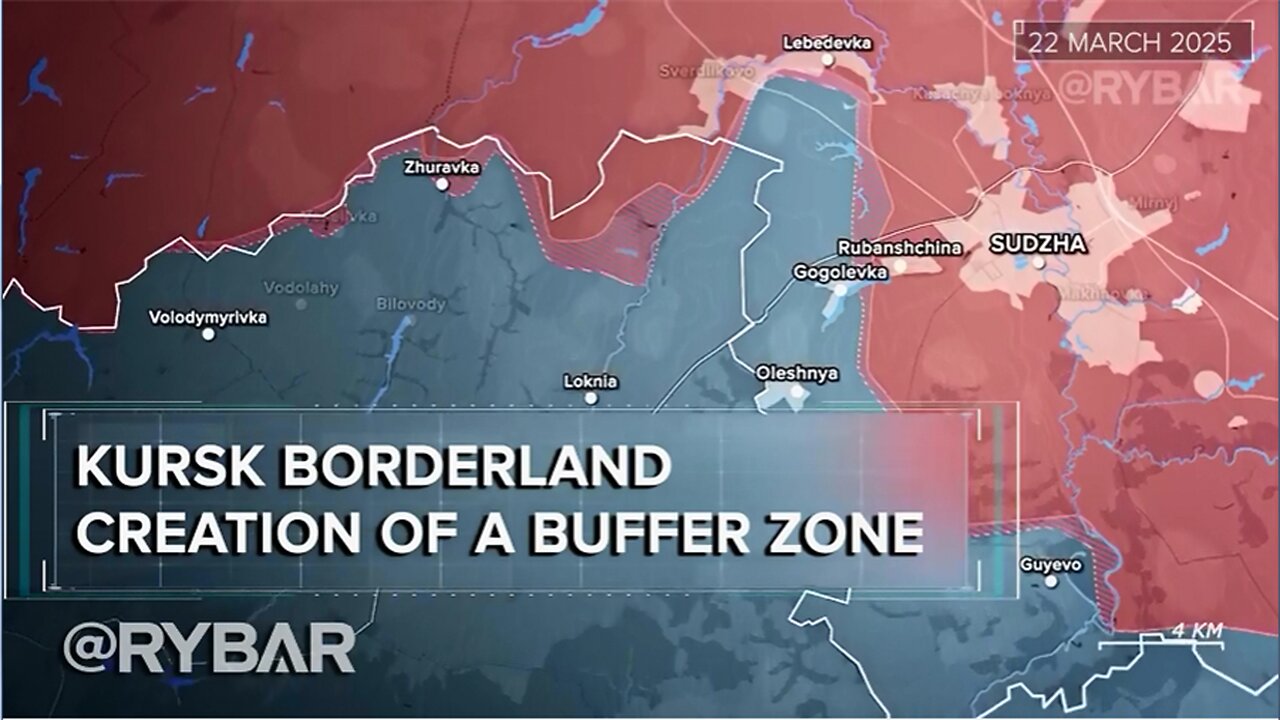 ►🚨▶⚡️🇺🇦⚔️🇷🇺 Kursk Borderland: Creation of A Buffer Zone - Rybar Analysis