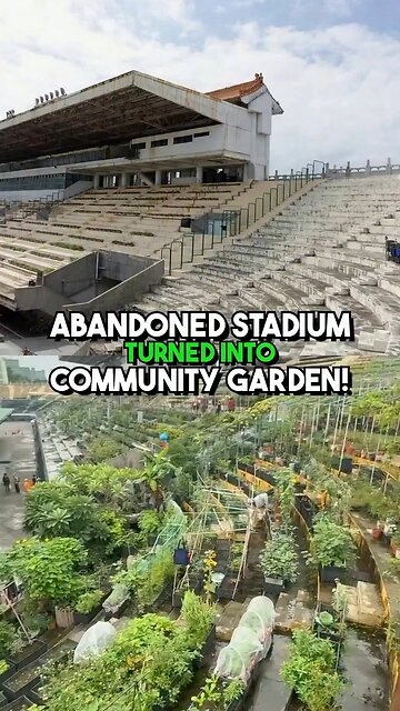 An old football stadium in Taiwan has been converted into a