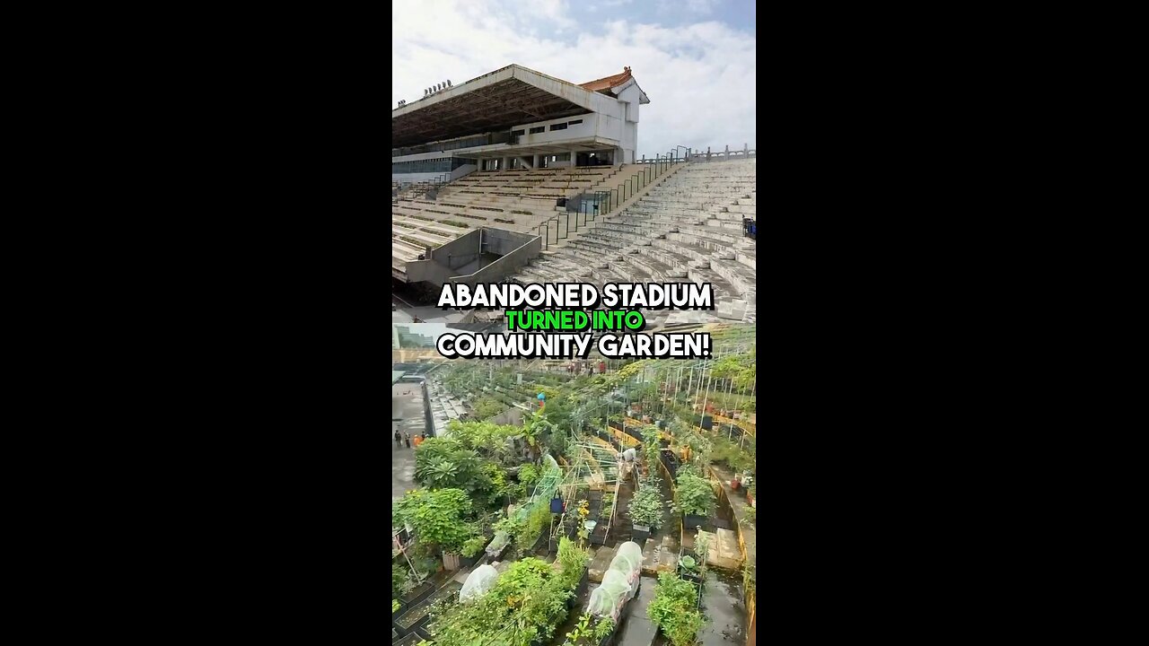 An old football stadium in Taiwan has been converted into a
