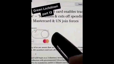 Mastercard Team's Up With The UN-To Monitor Your Carbon Footprint-Social Credit Score In The Making