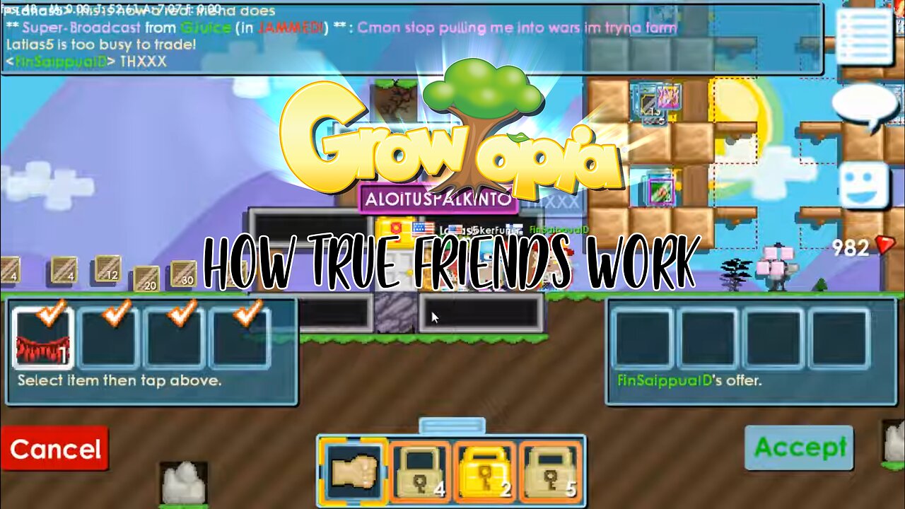 Growtopia: How true friends work!