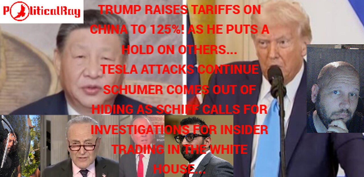 125% tariff on China as others get a 90 pause, the left cannot handle the winning...