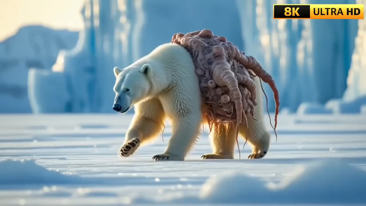 polar bear injured