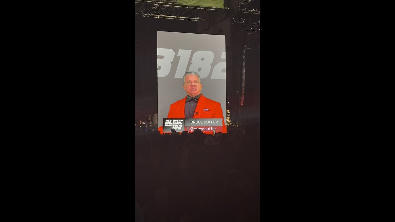 Blink 182 Bruce Buffer introductions When We Were Young 2025 Las Vegas