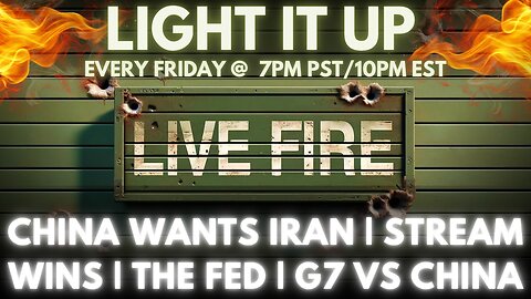 CHINA WANTS IRAN | Stream Wins | The FED | G7 VS. CHINA