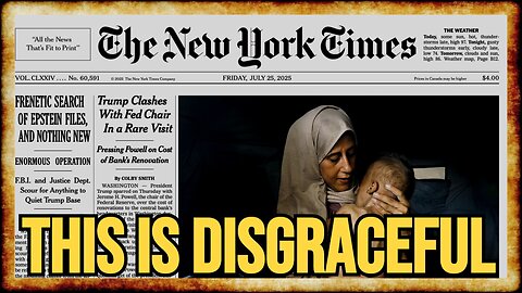 NY Times Issues SHAMEFUL "Editors' Note" on Gaza Famine Story