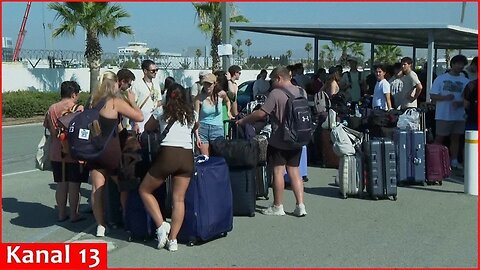 Evacuees from Israel arrive in Cyprus and describe their experiences during Iran conflict
