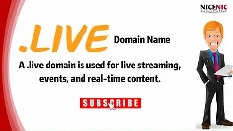 Cheap .LIVE Domain Name: Is used for lives streaming, events, and real-time content.