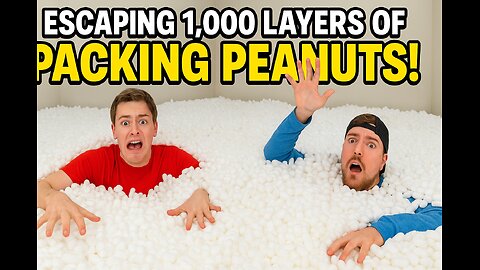 Escaping 1,000 Layers of PACKING PEANUTS! (Impossible Trap?)