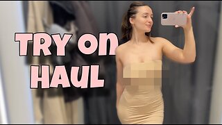 [4K] Transparent Try on haul Sheer Outfits See Throught With Klara Si