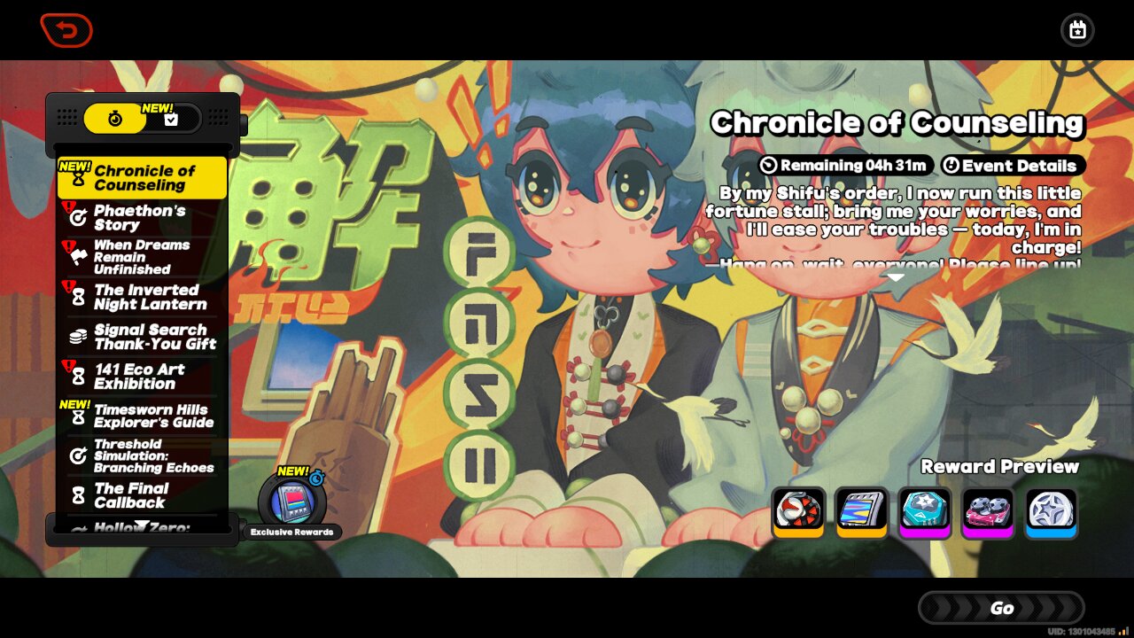 Chronicle of Counseling Event - Zenless Zone Zero (ZZZ) v2.3