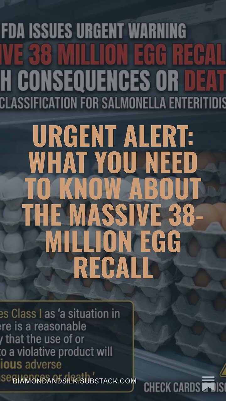 ๐จ URGENT: 38 Million Eggs Recalled Over Deadly Salmonella Risk! ๐ฅ thumbnail