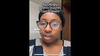 RE: APOLOGY NON-CAMP HEBREW ISRAELITES TYPE OF PEOPLE #onewest #gms