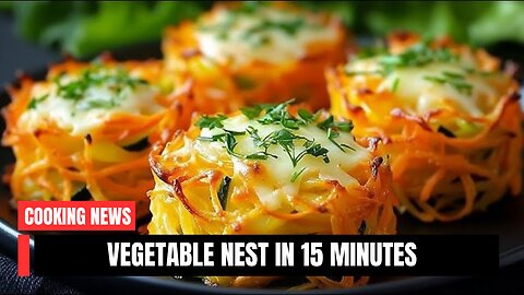Vegetable nest in 15 minutes – tastes like a restaurant! ✅