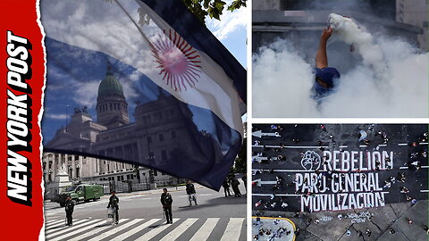 Tear gas and water cannons erupt at Argentina Congress during Milei labor reform protests