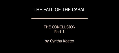 Fall Of The Cabal Conclusion Part 1 - The Pyramid of Power