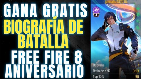 ¡GANÉ la BIOGRAFÍA de BATALLA posando el INFINITO en Free Fire! 😱🔥, CRYPENATO