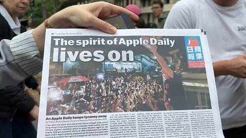 Journalists honour Hong Kong's Apple Daily four years after forced closure