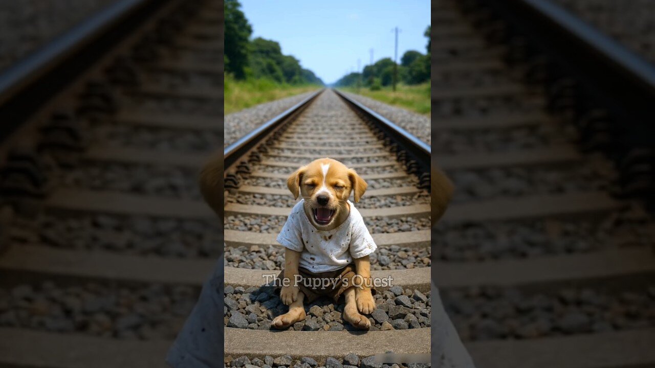 Poor Puppy got thrown off the train🥺, frnds laughed, Puppy Heart broken