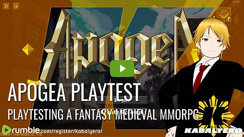 🔴 Apogea Playtest 🎮 Playtesting a Fantasy Medieval MMORPG! Live Now!