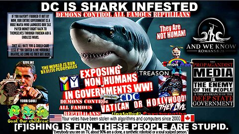 8.11.25: D.C. filled with SHARKS, We CAUGHT [THEM] all, [F]ishing is FUN, Pray!