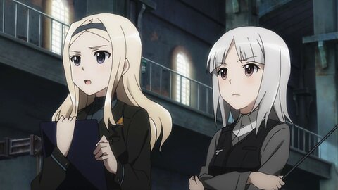 Brave Witches - Sasha and Edytha testing Hikari
